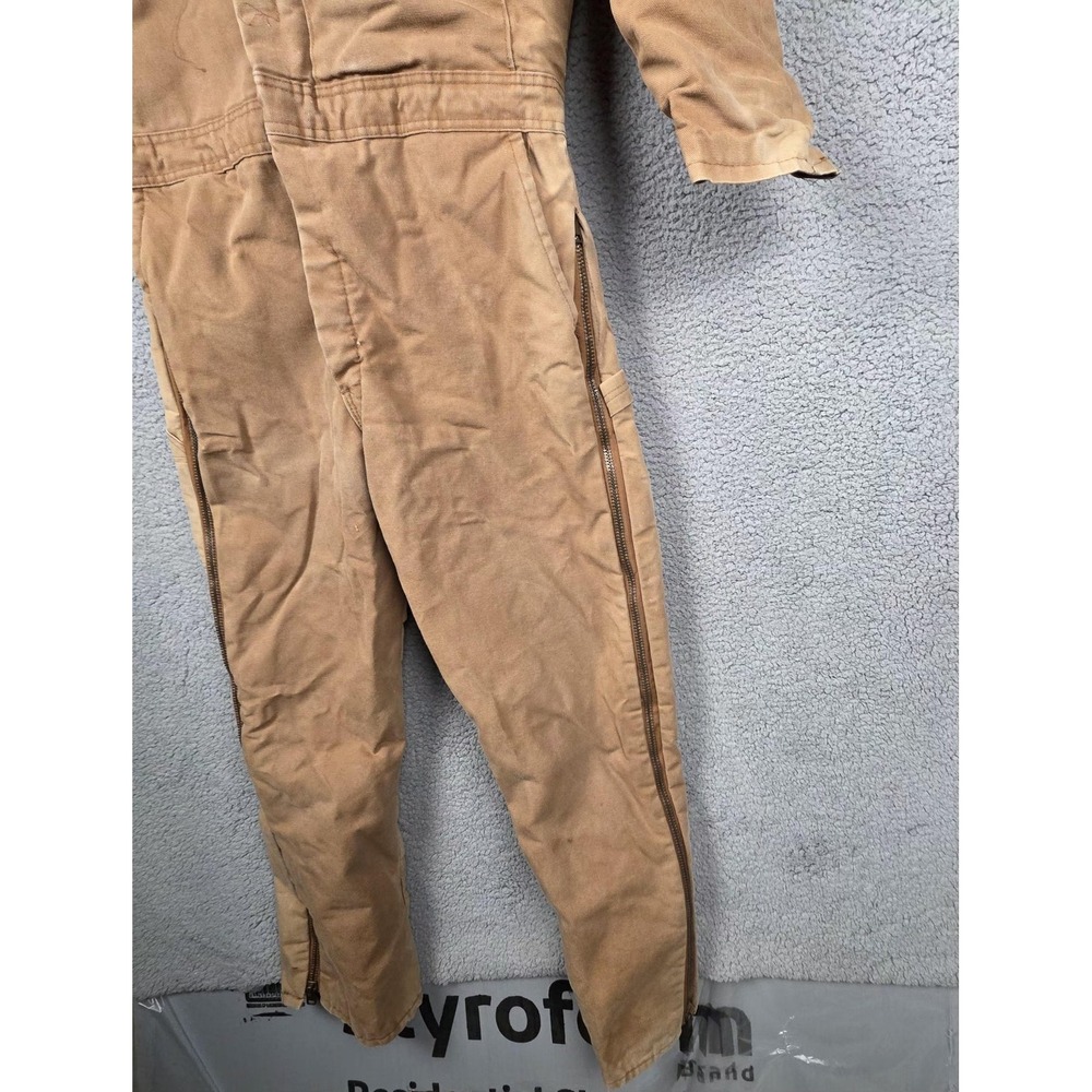 Vintage Walls Blizzard Pruf Coveralls Mens Large Insulated Side‎ Zip USA 80s - Picture 3 of 15